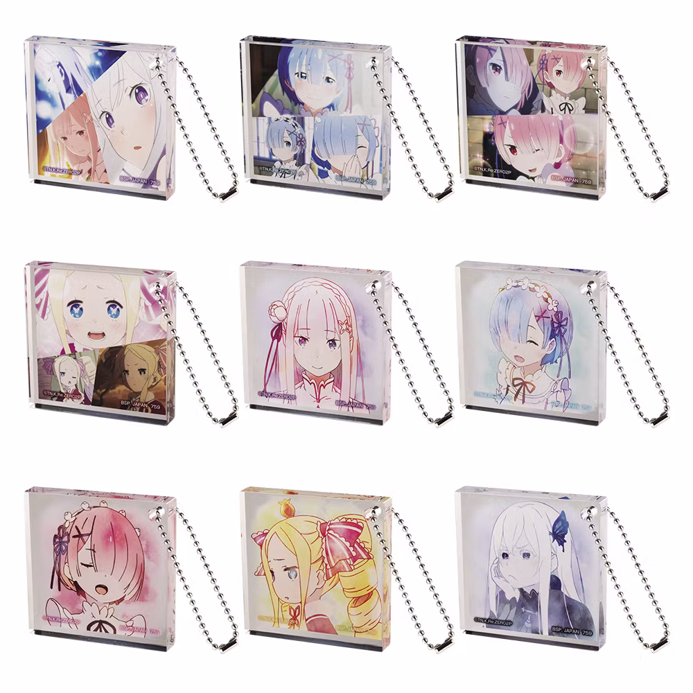 Re:Zero Ichibansho Rejoice That There's A Lady In Each Arm Acrylic Keychain (C)