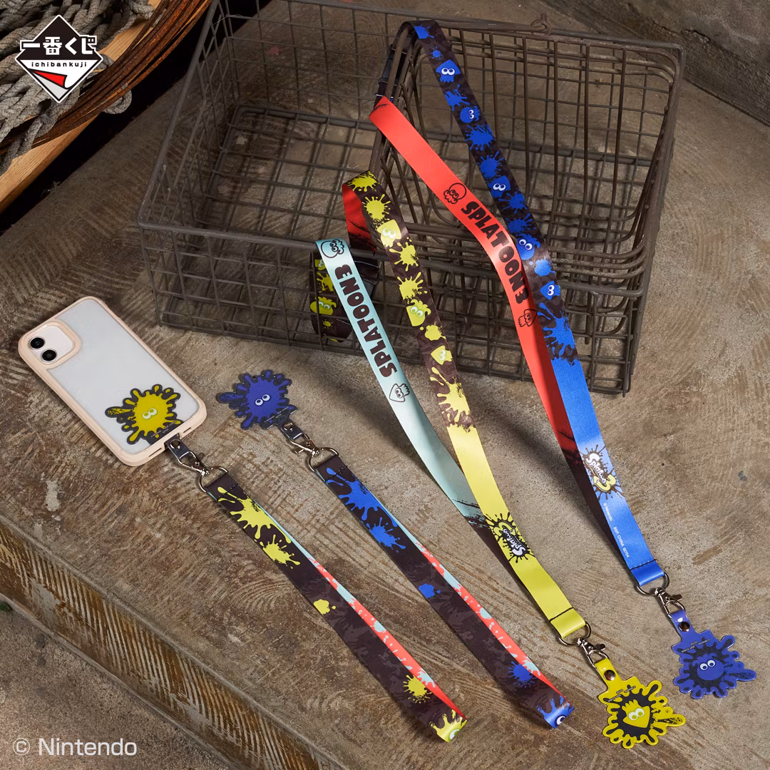 Splatoon 3 Ichibansho Squid (Yellow) / Neck Strap for Smartphone