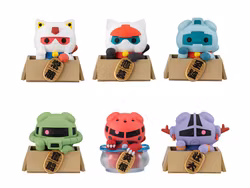 Mobile Suit Gundam Mega Cat Project Nyandam Luckycat Box of 6 Random Figures (With Gift)