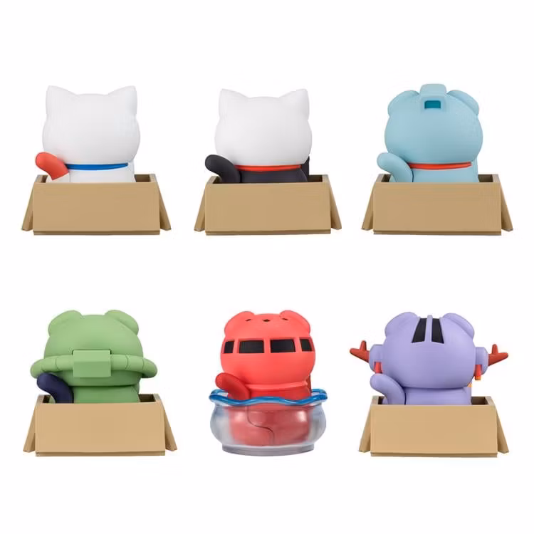 Mobile Suit Gundam Mega Cat Project Nyandam Luckycat Box of 6 Random Figures (With Gift)