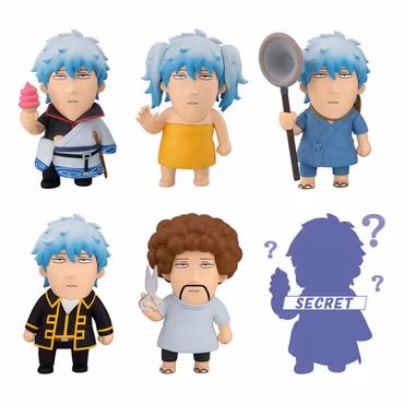 Gintama x Okawabukubu Box of 6 Random Figures (With Gift)