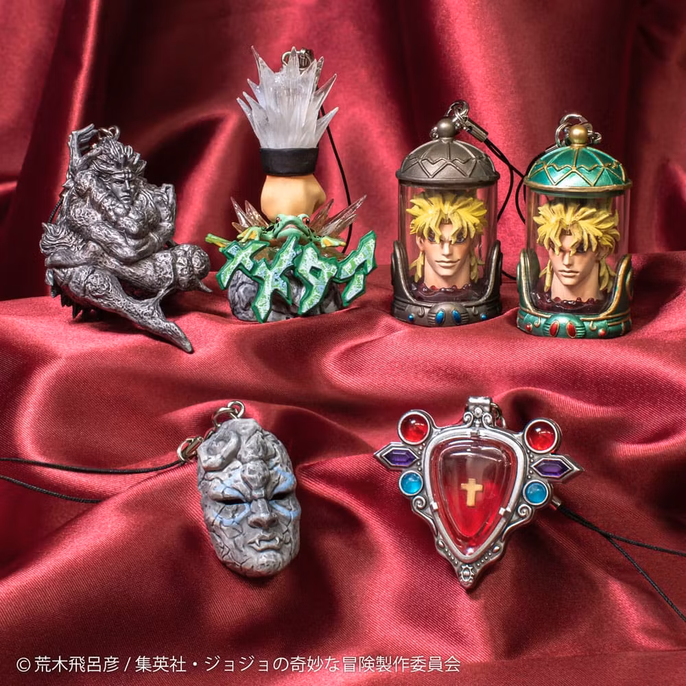 JoJo's Bizarre Adventure Mini figures Set Super Strap Collection Box of 6 Random Figures (Rerelease)