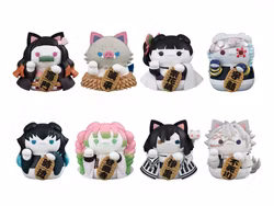 Demon Slayer: Kimetsu no Yaiba Mega Cat Project Demon Slayer Fortune Cats (Ver. 02) Box of 8 Random Figures (with Gift)