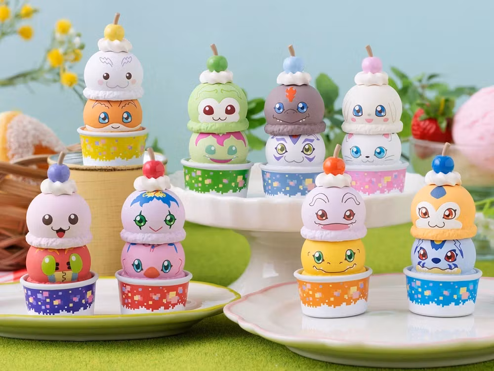 Digimon Adventure Stack Up & Change Digimon Box of 8 Random Figures (With Gift)