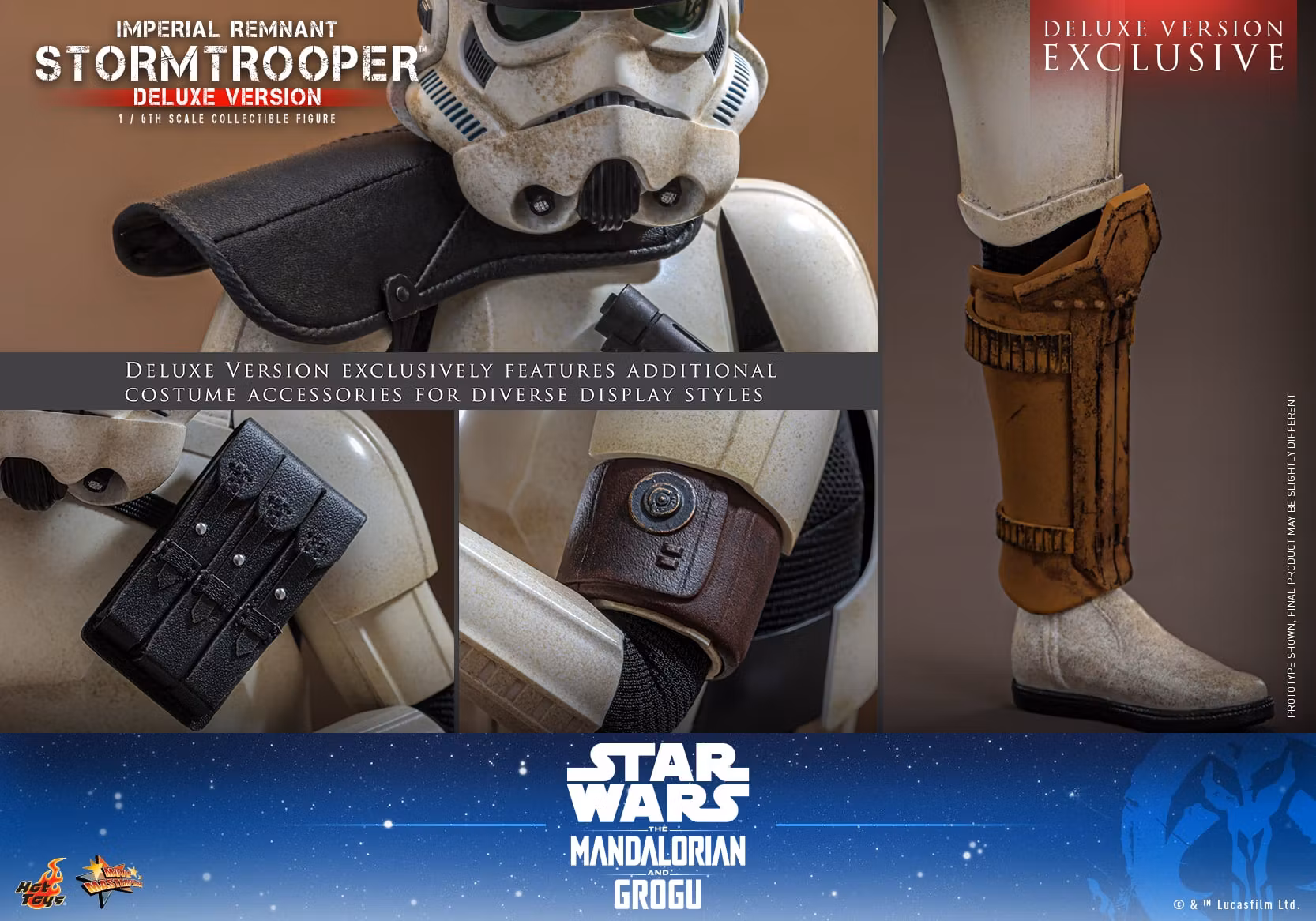 Star Wars: The Mandalorian & Grogu MMS837 Imperial Remnant Stormtrooper (Deluxe Ver.) 1/6th Scale Collectible Figure
