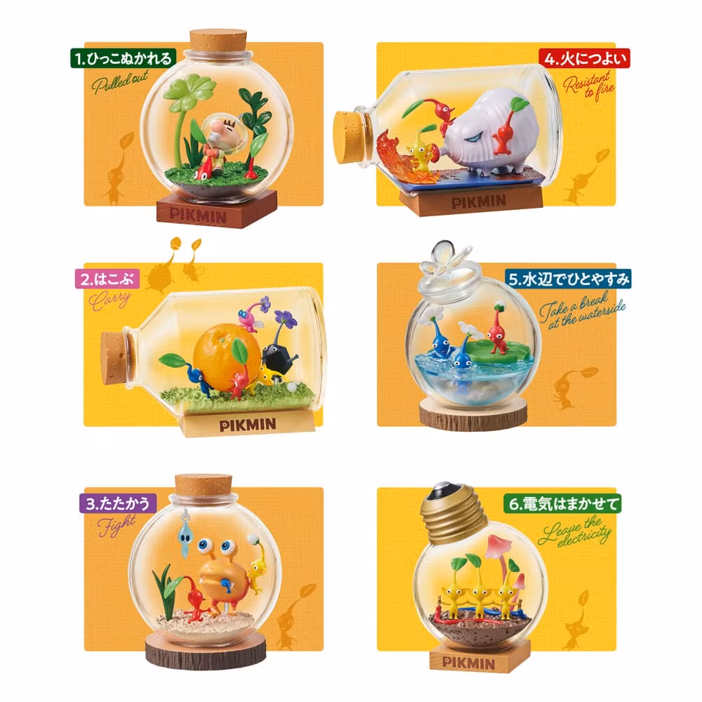 Pikmin Terrarium Collection Boxed Set of 6 Capsules (Rerelease)