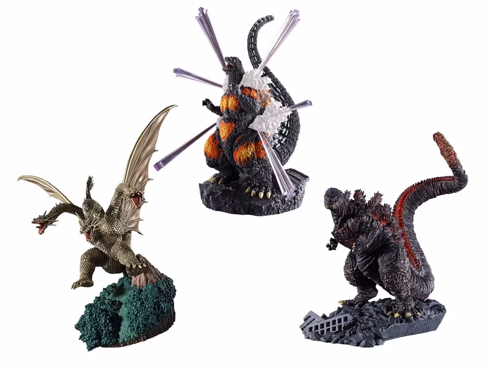 Godzilla Petitrama EX 01 Godzilla Box of 3 Figures (With Gift)