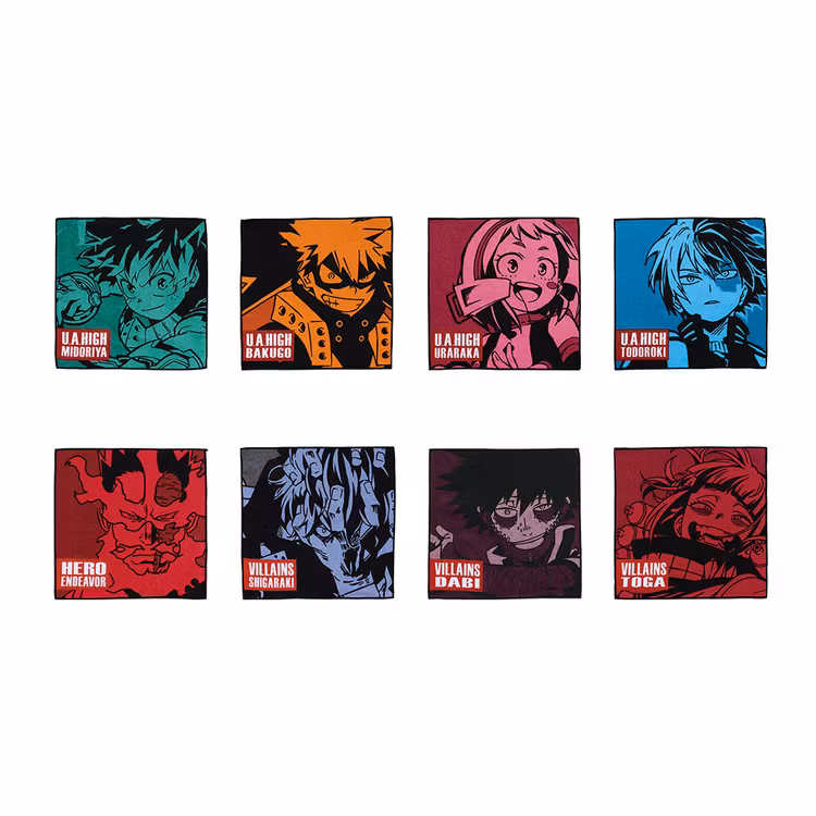 My Hero Academia Hand Towel Ichibansho - Hero vs Villains (A)