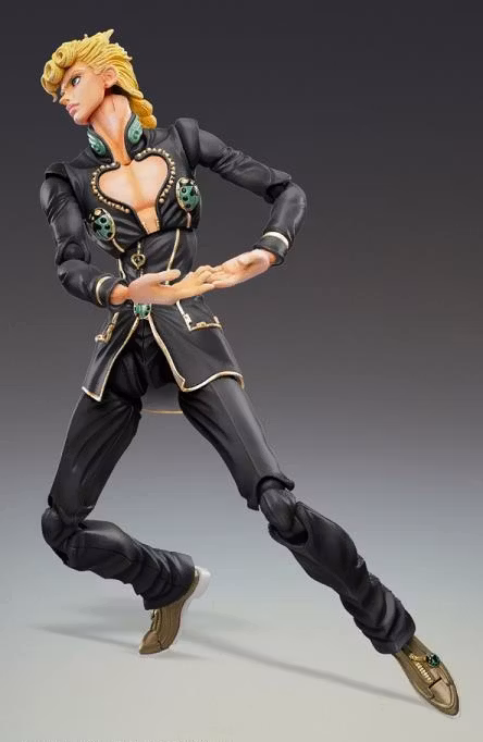 JoJo's Bizarre Adventure Super Action Statue Giorno Giovanna (Black Ver.)