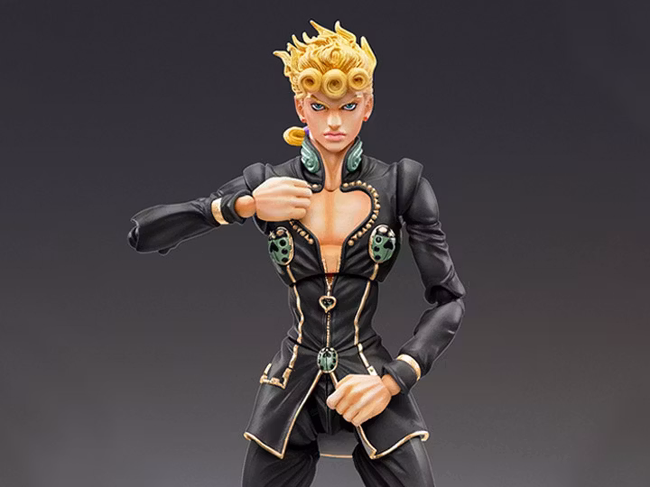 JoJo's Bizarre Adventure Super Action Statue Giorno Giovanna (Black Ver.)