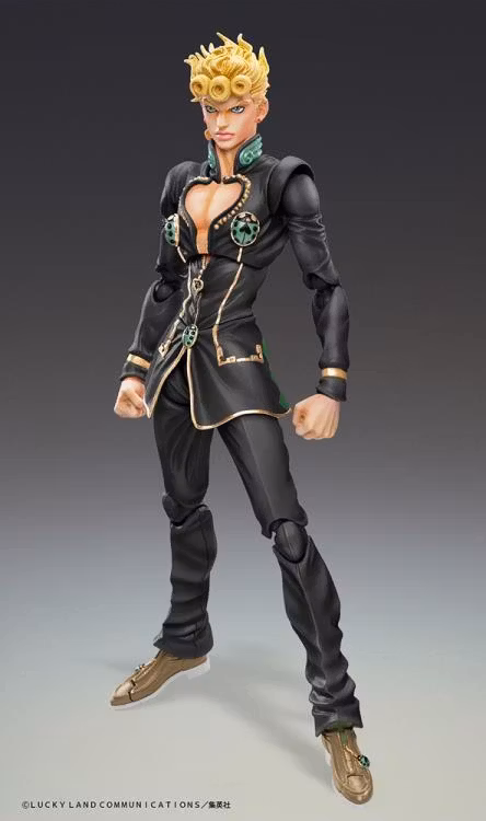 JoJo's Bizarre Adventure Super Action Statue Giorno Giovanna (Black Ver.)
