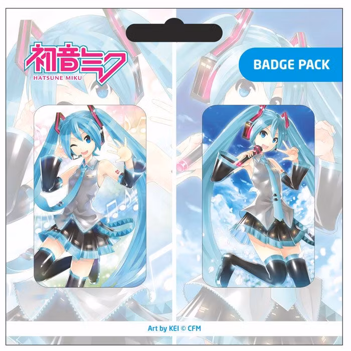 Hatsune Miku Pin Badges 2-Pack Set A