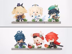 Genshin Impact Battle Scene Series Mondstadt Edition Box of 6 Random Figures