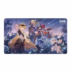 Genshin Impact Unreconciled Stars Mousepad Aether Fischl Mona Paimon  Scaramouche