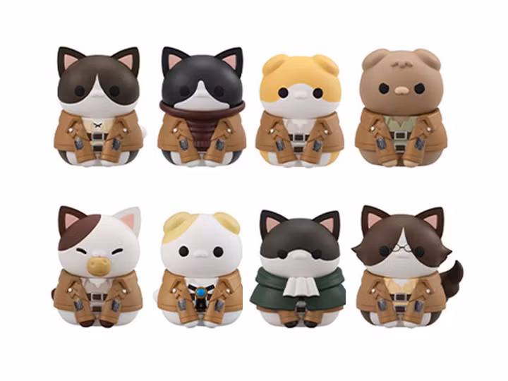 Attack on Titan Mega Cat Project Gathering Scout Regiment Box of 8 Figures