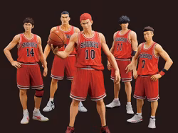 Slam Dunk One and Only Shohoku Member Figure Set