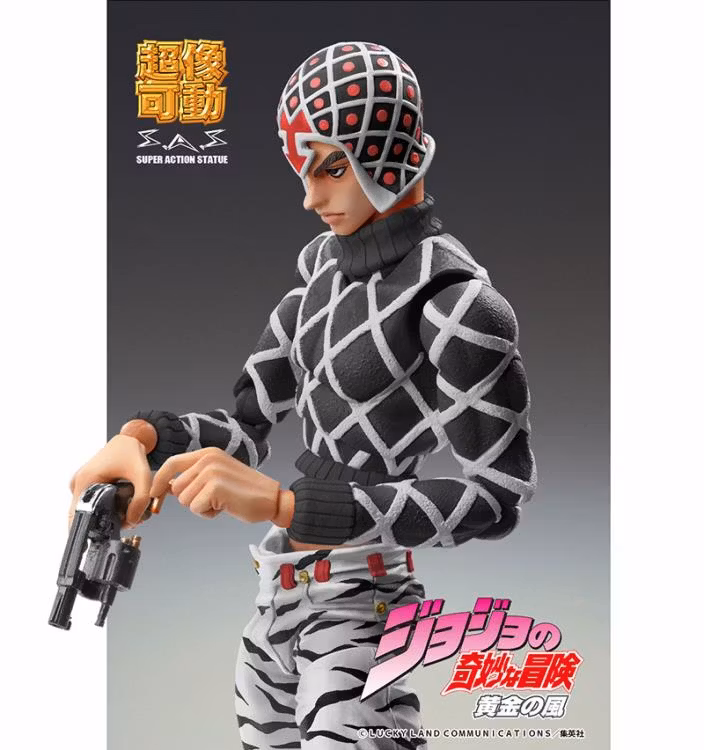 JoJo's Bizarre Adventure Super Action Statue Guido Mista & S-P (Black Ver.)
