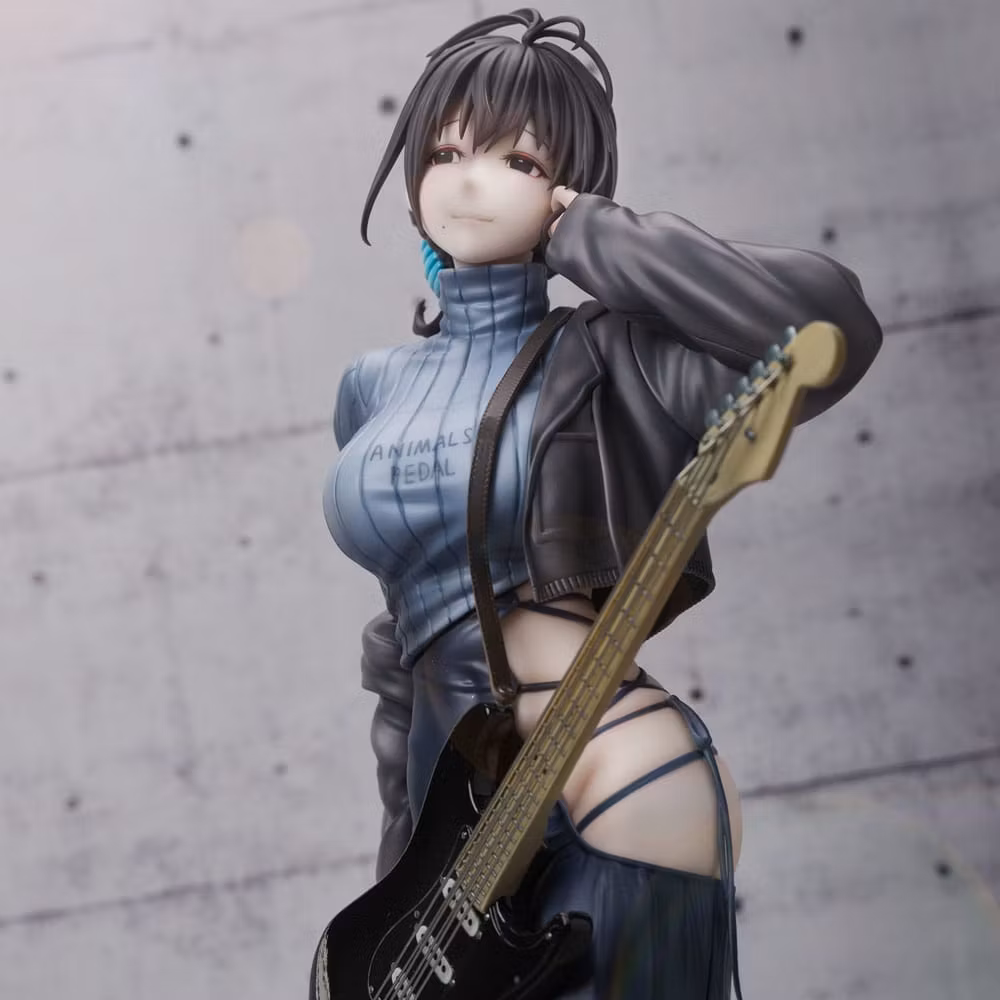 Juroku Illustration Guitar Meimei Backless Dress