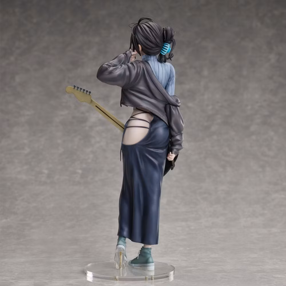 Juroku Illustration Guitar Meimei Backless Dress
