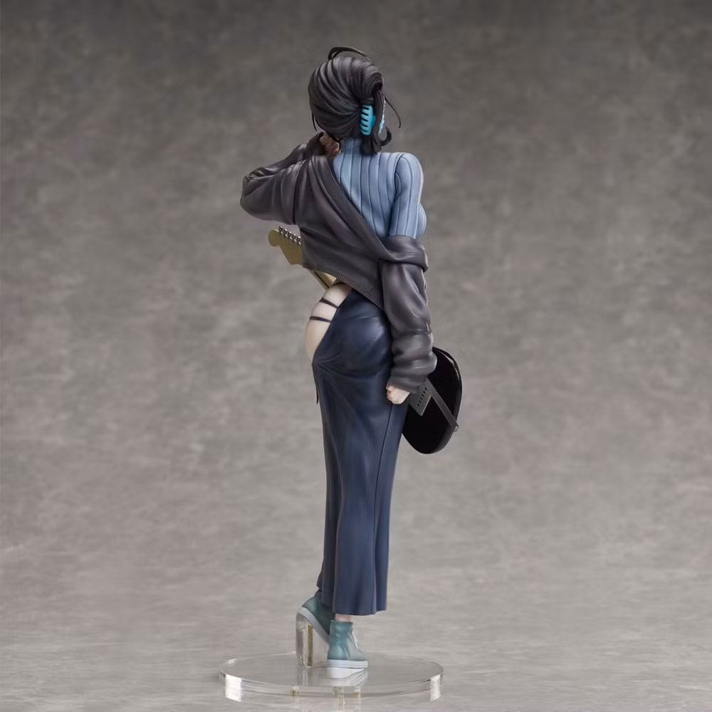 Juroku Illustration Guitar Meimei Backless Dress