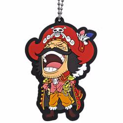One Piece Ichibansho The Nine Red Scabbards is Here Rubber Key Chain Mascot (J)