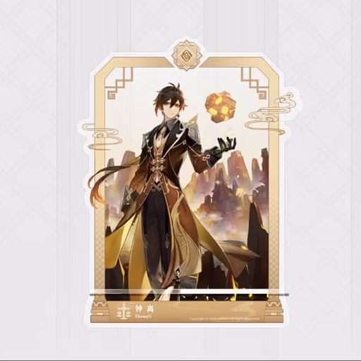 Genshin Impact Acrylic Phone Stand Zhongli