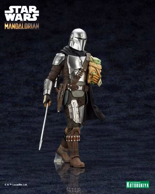 The Mandalorian ArtFX+ The Mandalorian & Grogu with Beskar Staff