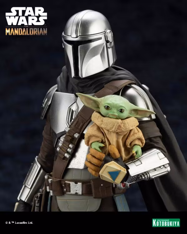 The Mandalorian ArtFX+ The Mandalorian & Grogu with Beskar Staff