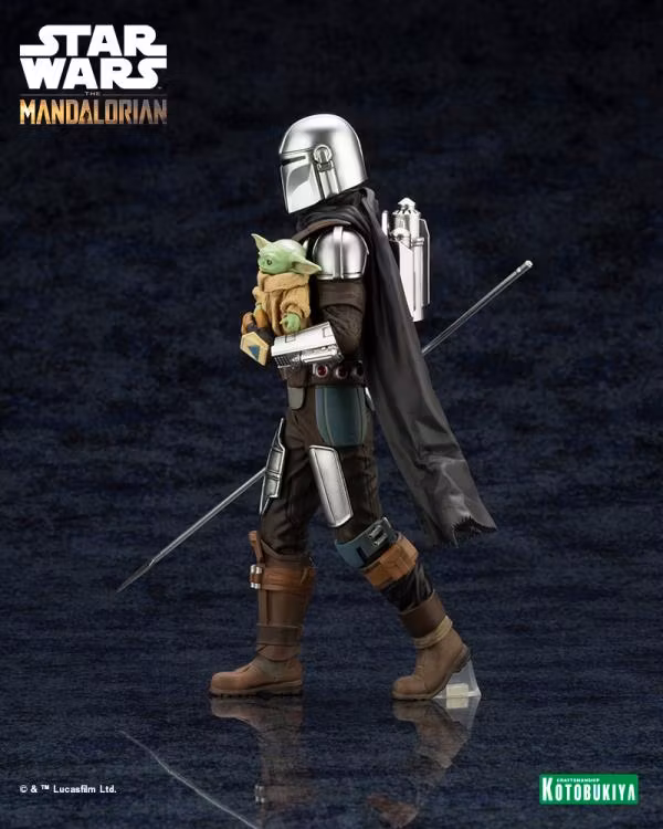 The Mandalorian ArtFX+ The Mandalorian & Grogu with Beskar Staff