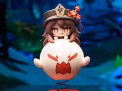Genshin Impact Hu Tao Springy Chibi Figure