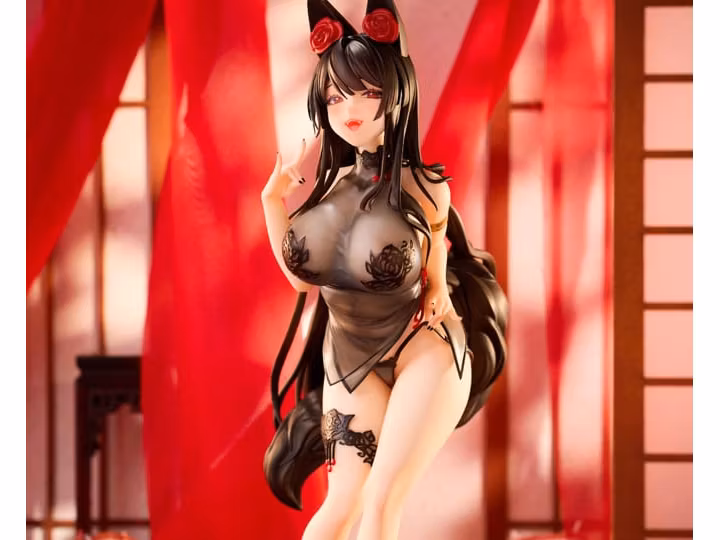 (18+) Original Character Rose Fox Girl Blooming in Midwinter Illustrated by TACCO