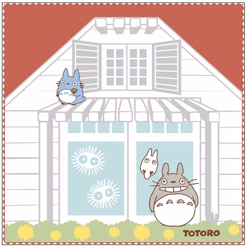 Studio Ghibli Mini Towel My Neighbor Totoro Satsuki & Mei's House 25 x 25 cm