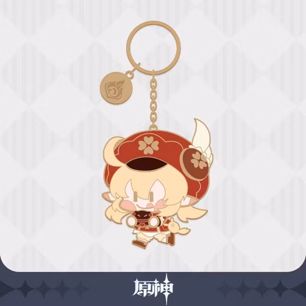 Genshin Impact Character Metal Keychain Klee
