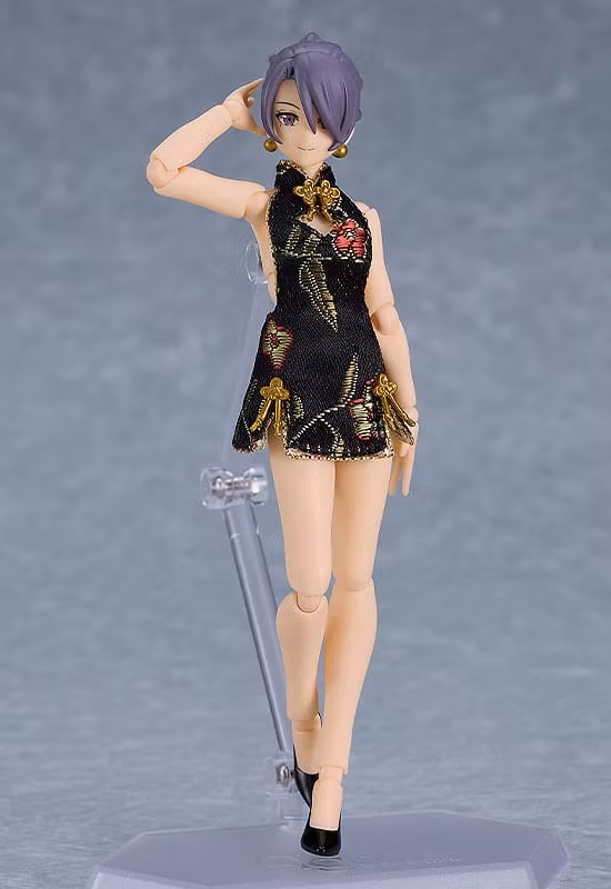 Figma Styles Mini Skirt Chinese Dress (Black)