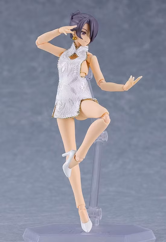 Figma Styles Mini Skirt Chinese Dress (White)