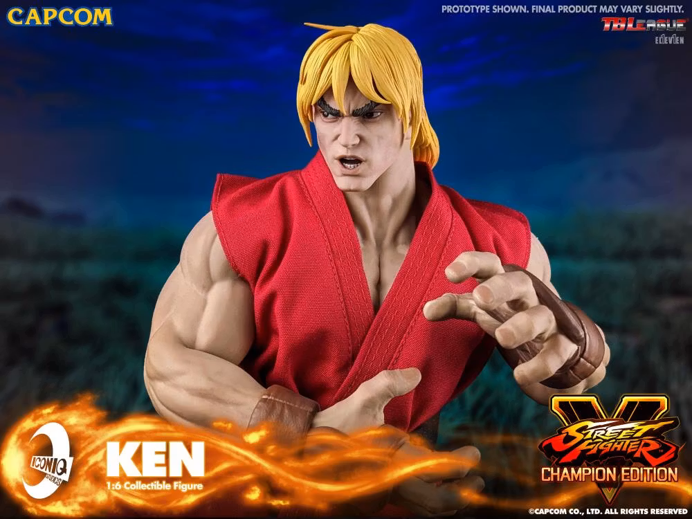 Street Fighter V Iconiq Gaming Series Ken 1/6 Scale Collectible Figure