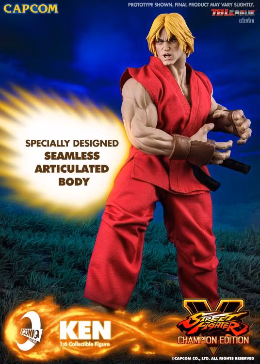 Street Fighter V Iconiq Gaming Series Ken 1/6 Scale Collectible Figure