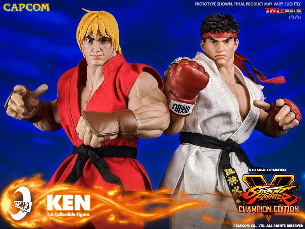 Street Fighter V Iconiq Gaming Series Ken 1/6 Scale Collectible Figure