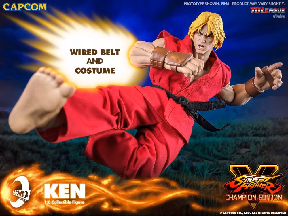 Street Fighter V Iconiq Gaming Series Ken 1/6 Scale Collectible Figure