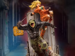 Dorohedoro Elite FigumiZ Caiman & Nikaido 1/8 Scale Limited Edition Statue