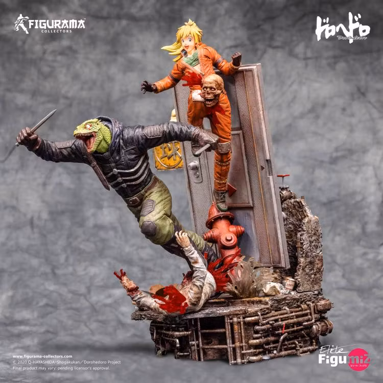 Dorohedoro Elite FigumiZ Caiman & Nikaido 1/8 Scale Limited Edition Statue