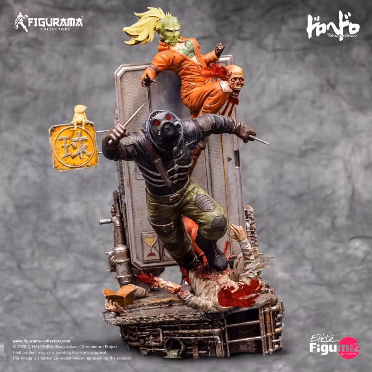 Dorohedoro Elite FigumiZ Caiman & Nikaido 1/8 Scale Limited Edition Statue