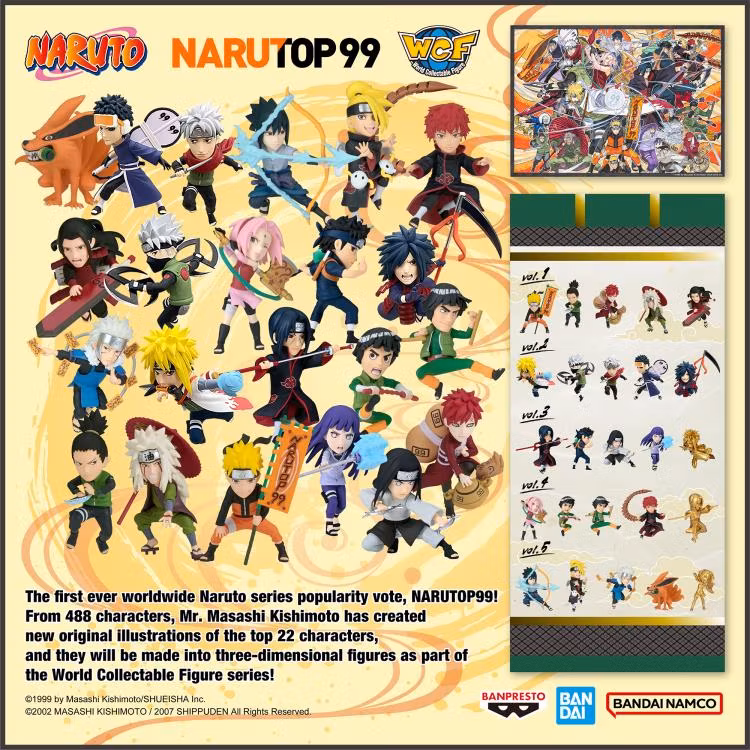 Naruto Shippuden WCF Narutop99 Vol.4 Set of 5 Figures