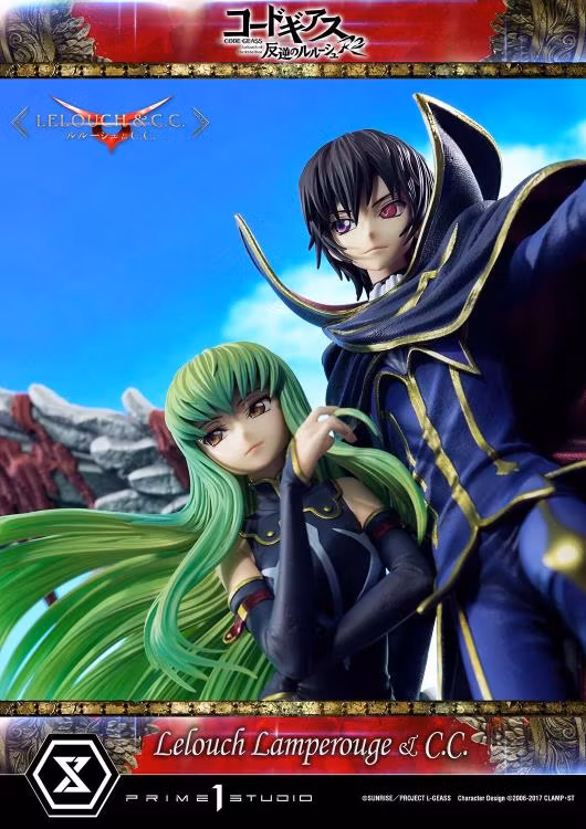 Code Geass: Lelouch of the Rebellion R2 Concept Masterline Lelouch Lamperouge & C.C. 1/6 Scale Statue (With Bonus)