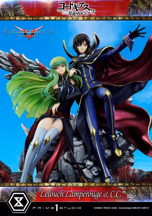 Code Geass: Lelouch of the Rebellion R2 Concept Masterline Lelouch Lamperouge & C.C. 1/6 Scale Statue (With Bonus)