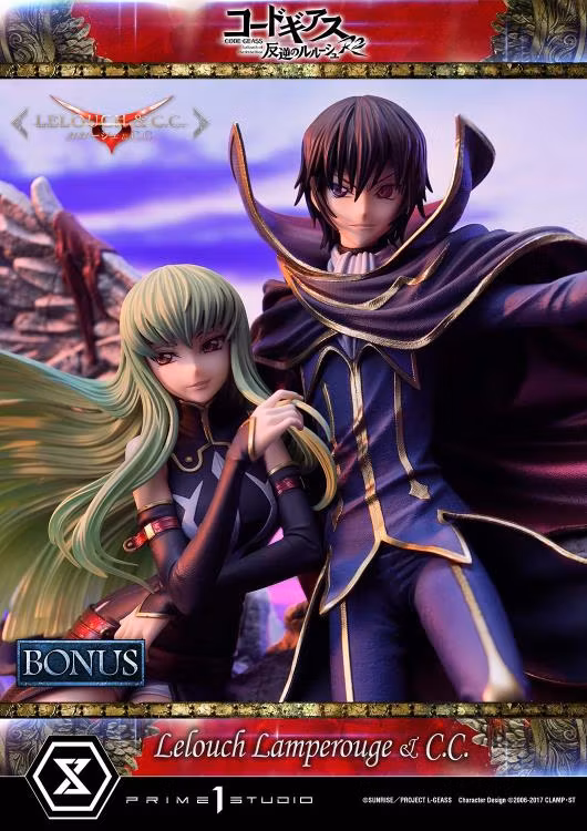 Code Geass: Lelouch of the Rebellion R2 Concept Masterline Lelouch Lamperouge & C.C. 1/6 Scale Statue (With Bonus)
