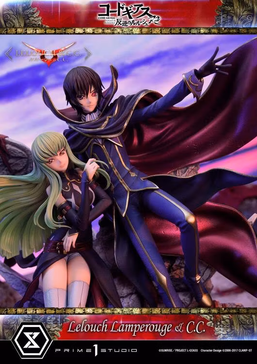 Code Geass: Lelouch of the Rebellion R2 Concept Masterline Lelouch Lamperouge & C.C. 1/6 Scale Statue (With Bonus)