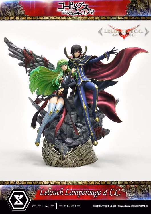 Code Geass: Lelouch of the Rebellion R2 Concept Masterline Lelouch Lamperouge & C.C. 1/6 Scale Statue (With Bonus)