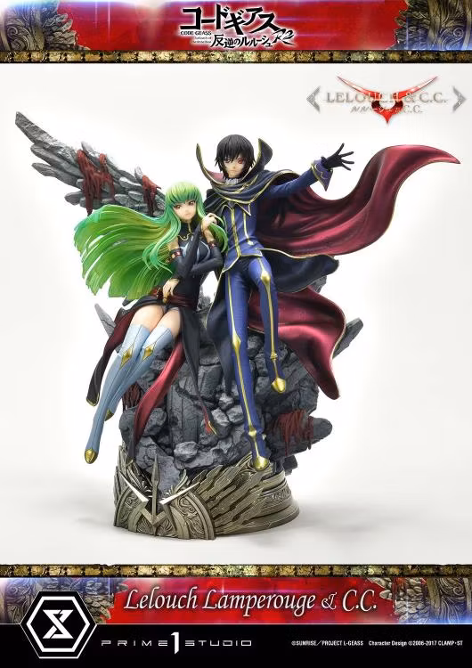 Code Geass: Lelouch of the Rebellion R2 Concept Masterline Lelouch Lamperouge & C.C. 1/6 Scale Statue (With Bonus)