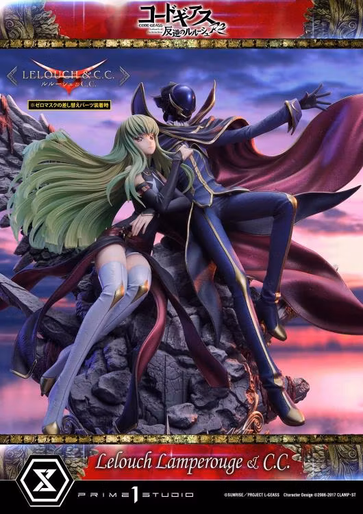 Code Geass: Lelouch of the Rebellion R2 Concept Masterline Lelouch Lamperouge & C.C. 1/6 Scale Statue (With Bonus)